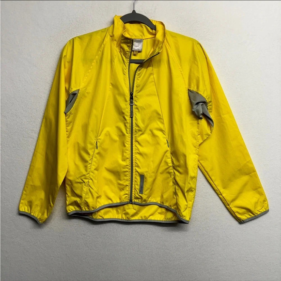 Zoot High Visibility lightweight Jacket M Yellow Biking Back Pocket - Picture 1 of 7